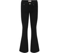 Bootcut-Jeans KIDS ONLY "KOGROYAL LIFE REG FLARED PIM600 NOOS", Mädchen, Gr. 152, N-Gr, schwarz (schwarz denim), Denim/Jeans, Obermaterial: 69% Baumwolle, 29% Polyester, 2% Elasthan, unifarben, regula