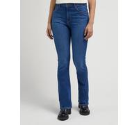 Bootcut-Jeans LEE "BREESE BOOT", Damen, Gr. 31, Länge 29, azure wave, Denim/Jeans, Obermaterial: 79% Baumwolle, 15% Lyocell, 4% Elastomultiester, 2% Elasthan, skinny fit lang, Jeans (29537727-31) azur