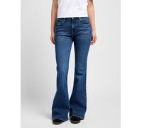 Bootcut-Jeans LEE "BREESE", Damen, Gr. 28, Länge 29, rain falls, Denim/Jeans, Obermaterial: 61% Baumwolle, 34% Viskose, 3% Elastomultiester, 2% Elasthan, unifarben, skinny fit lang, Jeans, im Five-Poc