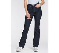 Bootcut-Jeans LEVI'S "315 Shaping Boot", Damen, Gr. 29, Länge 32, blau (schwarzest sky), Denim/Jeans, Obermaterial: 80% Baumwolle, 19% Polyester, 1% Elasthan, lang, Jeans, Topseller (18874365-29) schw