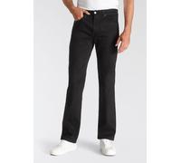 Bootcut-Jeans LEVI'S "527 SLIM BOOT CUT", Herren, Gr. 34, Länge 32, schwarz (boot cut native cali), Denim/Jeans, Obermaterial: 99% Baumwolle, 1% Elasthan, unifarben, casual, slim fit, Jeans, in cleane