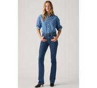 Bootcut-Jeans LEVI'S "725 High-Rise Bootcut", Damen, Gr. 26, Länge 32, triangle exploration, Denim/Jeans, Obermaterial: 85% Baumwolle, 7% Lyocell, 6% Elastomultiester, 2% Elasthan, Basic, bootcut fit