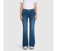 Bootcut-Jeans MAC "BOOT", Damen, Gr. 38, Länge 30, chic indigo used, Denim/Jeans, Obermaterial: 91% Baumwolle, 7% Elastomultiester, 2% Elasthan, unifarben, bootcut fit knöchellang, Jeans, im Five-Pock