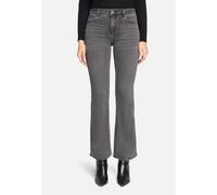 Bootcut-Jeans BETTY BARCLAY "Damen Bootcut Jeans mit Waschung", Damen, Gr. 42, Normalgrößen, grau (grau denim), Denim/Jeans, Obermaterial: 56% Baumwolle, 30% Viskose, 12% Polyester, 2% Elasthan., Basi