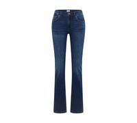 Bootcut-Jeans MUSTANG "Damen Style Shelby Slim Boot", Herren, Gr. 27, Länge 34, blau 701, 99% Baumwolle, 1% Elasthan, unifarben, bootcut fit, Jeans Bootcut-Jeans (78483104-27)