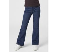 Bootcut-Jeans NAME IT "NKFPOLLY SKINNY BOOT JEANS 1142-AU NOOS", Mädchen, Gr. 110, N-Gr, blau (denim blau), Denim/Jeans, Obermaterial: 99% Baumwolle, 1% Elasthan, leichte Abriebeffekte, skinny fit knö