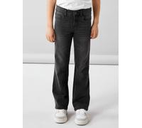 NAME IT Mädchen NKFPOLLY Skinny Boot Jeans 1142-AU NOOS Jeanshose, Dark Grey Denim, 134