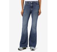 NOISY MAY Damen Nmkareen Hw Flare Leg Jeans Az436Mb Noos, Medium Blue Denim, 28W / 32L EU