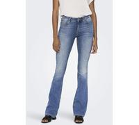 Bootcut-Jeans ONLY "ONLBLUSH LIFE MID FLARED DNM TAI467 NOOS" Gr. XS (34), Länge 30, blau (light blue denim) Damen Jeans Bootcut (26003551-XS)