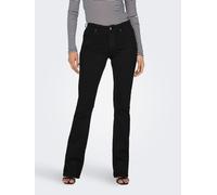 ONLY Bootcut-Jeans ONLBLUSH MID Flared REA2343 Damen L (40) Länge 32 Schwarz Denim