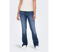ONLY Damen Jeans ONLBLUSH MID Flared TAI305 Blau - Medium Blue Denim XS S M L XL, Größe:S/30, Farbe:Medium Blue Denim 15313389