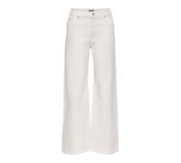Bootcut-Jeans ONLY "ONLMADISON-SILLE HW WIDE POCKET PANT PNT", Damen, Gr. S (36), Länge 32, hellweiß, Denim/Jeans, Obermaterial: 98% Baumwolle, 2% Elasthan, unifarben, bootcut fit lang, Jeans, Baumwol