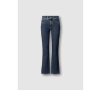 Bootcut-Jeans PEPE JEANS "BOOTCUT PIPER", Damen, Gr. 27, Länge 32, blau (mid blau), Denim/Jeans, Obermaterial: 99% Baumwolle, 1% Elasthan, bootcut fit lang, Jeans, Mid Waist (43823344-27) mid blau