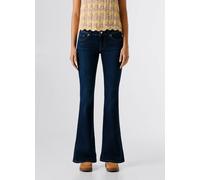 Bootcut-Jeans PEPE JEANS "FLARE LW PIMLICO", Damen, Gr. 32, Länge 32, tiefblau, Denim/Jeans, Obermaterial: 83% Baumwolle, 12% Viskose, 4% Elastomultiester, 1% Elasthan, bootcut fit lang, Jeans, mit ni