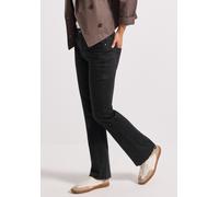 Bootcut-Jeans STREET ONE, Damen, Gr. 30, Länge 32, schwarz clean washed, Denim/Jeans, Obermaterial: 63% Baumwolle, 25% Polyester, 10% Viskose, 2% Elasthan, casual, slim fit normal, Jeans, im Slim Fit,