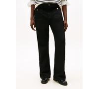 Bootcut-Jeans TOMMY HILFIGER CURVE "CRV DNM BLACK BOOTCUT HW", Damen, Gr. 48, N-Gr, schwarz, Denim/Jeans, Obermaterial: 98% Baumwolle, 2% Elasthan, unifarben, bootcut fit, Jeans, in großen Größen (679