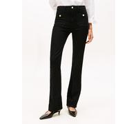 Bootcut-Jeans TOMMY HILFIGER "DNM BLACK BOOTCUT HW", Damen, Gr. 33, Länge 30, schwarz, Denim/Jeans, Obermaterial: 98% Baumwolle, 2% Elasthan, unifarben, Jeans (45427605-33) schwarz