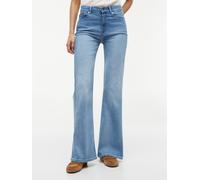 Bootcut-Jeans TOMMY HILFIGER "FLARE KATY RW", Damen, Gr. 36, Länge 32, blau (katy light), Denim/Jeans, Obermaterial: 78% Baumwolle, 12% Lyocell, 7% Elastomultiester, 3% Elasthan, unifarben, lang, Jean