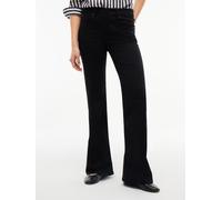 Bootcut-Jeans TOMMY HILFIGER "LUNA MID RISE FLARE STAY BLACK", Damen, Gr. 34, Länge 30, stay schwarz, Denim/Jeans, Obermaterial: 91% Baumwolle, 6% Elastomultiester, 3% Elasthan, unifarben, lang, Jeans