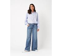 Bootcut-Jeans TONI "Ella Wide", Damen, Gr. 40K, Kurz, blau (blau 534), Denim/Jeans, Obermaterial: 62% Baumwolle CO. 38% Lyocell CLY., washed, regular fit normal, Jeans, mit Schnallen und Knöpfen am Bu