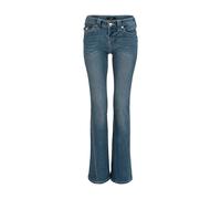 Bootcut-Jeans TRUE RELIGION "BECCA MR BOOTCUT FLAP", Damen, Gr. 30, N-Gr, arabella, Denim/Jeans, Obermaterial: 65% Baumwolle, 33% Polyester, 2% Elasthan, leichte Abriebeffekte, bootcut fit lang, Jeans