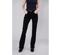 True Religion Jeans Damen Denim Joey Mid Rise Flare Flap Single Needle Stitching Hose, Schwarze Körperspülung, 30