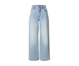 Bootcut-Jeans URBAN CLASSICS "Urban Classics Ladies Regular Wide Leg Jeans", Damen, Gr. 27, Normalgrößen, blau (dirtly light blau acid washed), 100% Baumwolle, unifarben, loose fit, Jeans (24190333-27