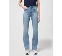 Bootcut-Jeans WRANGLER "WRA-W28B", Damen, Gr. 32, Länge 32, southeast, Denim/Jeans, Obermaterial: 99% Baumwolle, 1% Elasthan, bootcut fit lang, Jeans (99016644-32) southeast