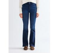 Bootcut-Jeans WRANGLER "WRA-W28B", Damen, Gr. 32, Länge 34, nightshade, Denim/Jeans, Obermaterial: 82% Baumwolle, 8% Lyocell, 8% Polyester, 2% Elasthan, bootcut fit lang, Jeans (63364203-32) nightshad
