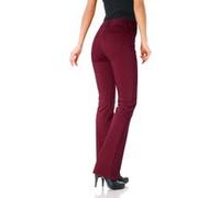 Bootcuthose HEINE, Damen, Gr. 38, Normalgrößen, rot (bordeaux), 48% Baumwolle, 45% Polyester, 7% Elasthan, Miedereinsatz:15% Elasthan, 85% Polyamid, unifarben, lang, Hosen, Topseller (23573050-38) bor