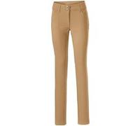 Bootcuthose HEINE, Damen, Gr. 36, Normalgrößen, braun (camel), 48% Baumwolle, 45% Polyester, 7% Elasthan, Miedereinsatz:15% Elasthan, 85% Polyamid, unifarben, lang, Hosen, Topseller (63408854-36) came