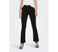 Bootcuthose JDY "JDYPRETTY FLARE PANT JRS NOOS", Damen, Gr. L (40), Länge 30, schwarz, Jersey, Obermaterial: 66% Viskose, 30% Nylon, 4% Elasthan, unifarben, knöchellang, Hosen (68067019-L) schwarz