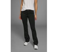 Bootcuthose LAURA SCOTT, Damen, Gr. 18, K + L Gr, schwarz, Milano Rib, Obermaterial: 76% Polyester, 20% Viskose, 4% Elasthan, unifarben, bootcut fit lang, Hosen 5-Pocket-Hose, aus Jersey-Qualität (871