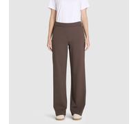 Bootcuthose MAC "CHIARA", Damen, Gr. 38, Länge 32, truffle braun, Flanell, Obermaterial: 63% Viskose, 33% Polyamid, 4% Elasthan, bootcut fit lang, Hosen, Bootcut-Form in figurbetonter Form (68889356-3