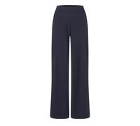 Bootcuthose MAC "CHIARA", Damen, Gr. 42, Länge 32, blau (night sky), Flanell, Obermaterial: 91% Polyester, 9% Elasthan, bootcut fit lang, Hosen, Bootcut-Form in figurbetonter Form (46956056-42) night