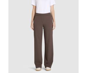 Bootcuthose MAC "CHIARA", Damen, Gr. 44, Länge 34, truffle braun, Flanell, Obermaterial: 63% Viskose, 33% Polyamid, 4% Elasthan, bootcut fit lang, Hosen, Bootcut-Form in figurbetonter Form (79605228-4