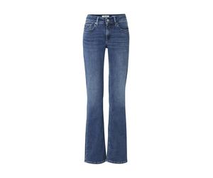 Bootcuthose REPLAY "Replay Hosen FP", Damen, Gr. 26/32, Länge 32, blau (medium blau), 72% Baumwolle, 21% Modal, 5% Polyester, 2% Elasthan, unifarben, normal, Hosen (33842331-26) medium blau