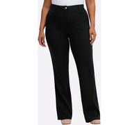 Bootcuthose SHEEGO, Damen, Gr. 40, Normalgrößen, schwarz, 70% Viskose, 25% Polyamid, 5% Elasthan, Miedereinsatz:15% Elasthan, 85% Polyamid, unifarben, Hosen (64747936-40) schwarz