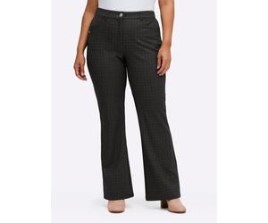 Bootcuthose SHEEGO, Herren, Gr. 48, Normalgrößen, graphit, grau, gemustert, 79% Polyester, 19% Viskose, 2% Elasthan, unifarben, Hosen (25742614-48) graphit, grau, gemustert