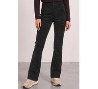 Bootcuthose STREET ONE, Damen, Gr. 32, Länge 30, schwarz, Stoff, Grundmaterial: 92% Polyester, 8% Elasthan. Beschichtung: 100% Polyurethan, unifarben, slim fit lang, Hosen, mit Coating (56313765-32) s