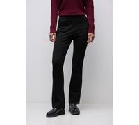 Bootcuthose STREET ONE, Damen, Gr. 40, Länge 32, schwarz, Stoff, 62% Viskose, 34% Polyamid, 4% Elasthan, unifarben, skinny fit lang, Hosen, High Waist (49302817-40) schwarz