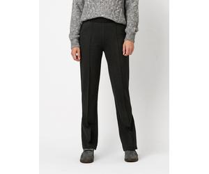 Bootcuthose TONI "Jenny Flared Luxury", Damen, Gr. 18, K-Gr, grau (anthra), Web, Obermaterial: 70% Viskose, 25% Polyamid, 5% Elasthan, unifarben, bootcut fit knöchellang, Hosen (85789420-18) anthra