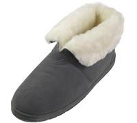 Boots aus feinstes Merino Lammfell in 2 Farben dunkelgrau, 42