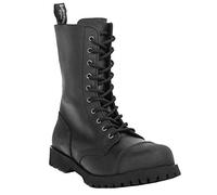 Boots & Braces - 10-Loch Crazy Horse Schwarz Größe 45 (UK11)