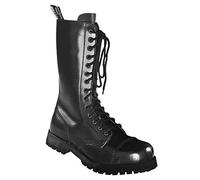 Boots & Braces - 14 Loch Stiefel Rangers Schwarz Größe 41 (UK7)