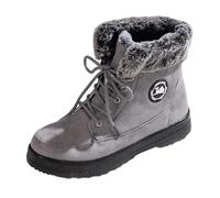 boots damen schwarz, Boots Damen Gefüttert Winterschuhe - Outdoor Bequem Wärme Und Komfort Winterboots Weitschaftstiefel Winter Elegant Stiefeletten Hausschuhe Gr.36-43