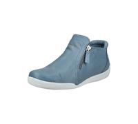 Bootsschuh ANDREA CONTI "Andrea Conti Halbschuhe Leder", Damen, Gr. 39, blau, Leder, Schuhe Bootsschuh (40520518-39)