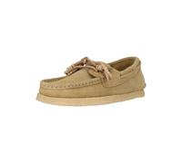 Bootsschuh CLARKS "Godney Boat", Damen, Gr. 39, beige (hellbraun), Schuhe Bootsschuh, im klassischen Design (24851757-39) hellbraun