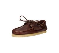 Bootsschuh CLARKS "Godney Boat", Damen, Gr. 44,5, braun, Leder, Schuhe Bootsschuh, mit flexibler Krepp-Sohle (82004161-44,5) braun