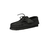 Bootsschuh CLARKS "Godney Boat", Herren, Gr. 47, schwarz, Leder, Schuhe Bootsschuh, mit Krepp-Laufsohle (29594016-47) schwarz